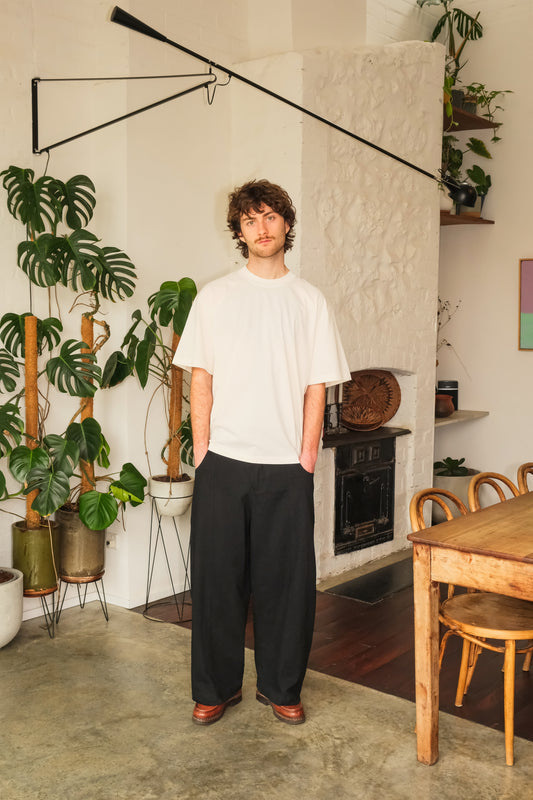 Panelled Jean - Deep Black