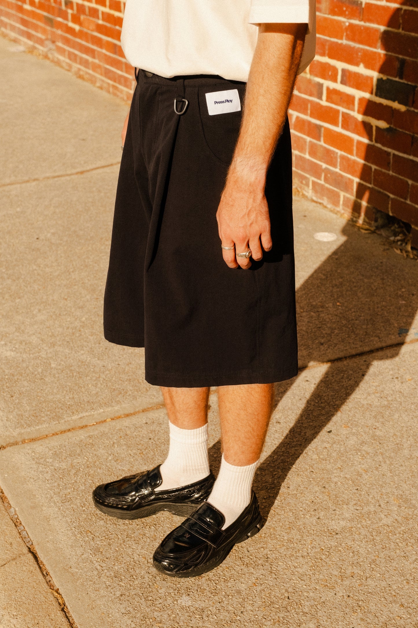 Pleated Shorts - Black