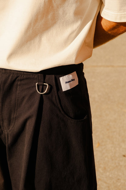 Pleated Shorts - Black