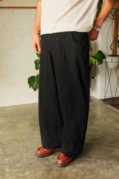 Panelled Jean - Deep Black