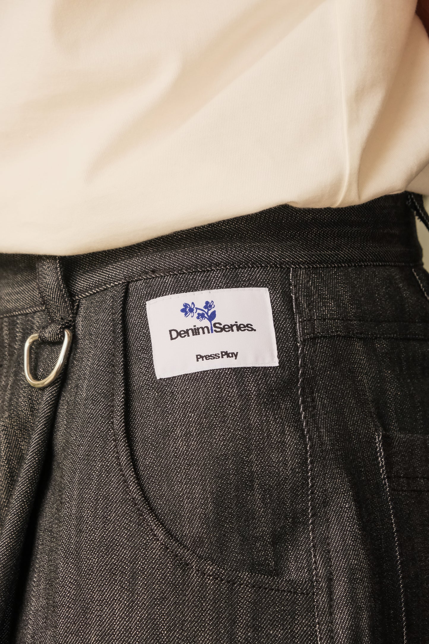 Pleated Jean - Graphite Grey