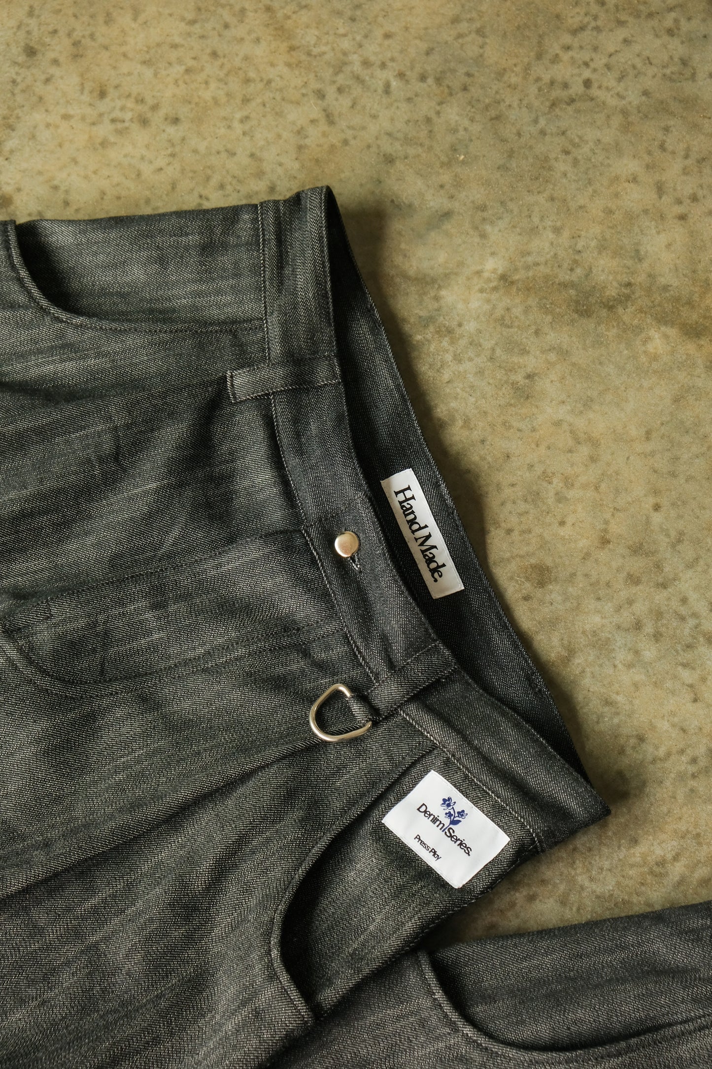 Pleated Jean - Graphite Grey
