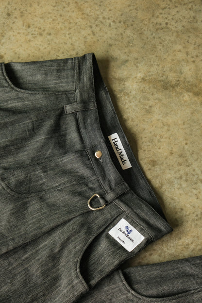 Pleated Jean - Graphite Grey