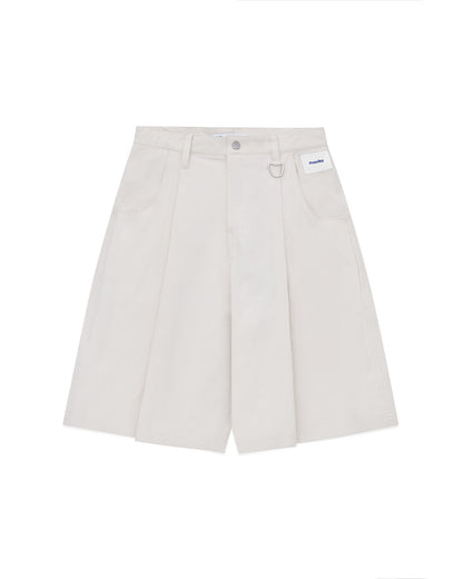 Pleated Shorts - Stone