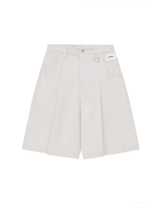 Pleated Shorts - Stone