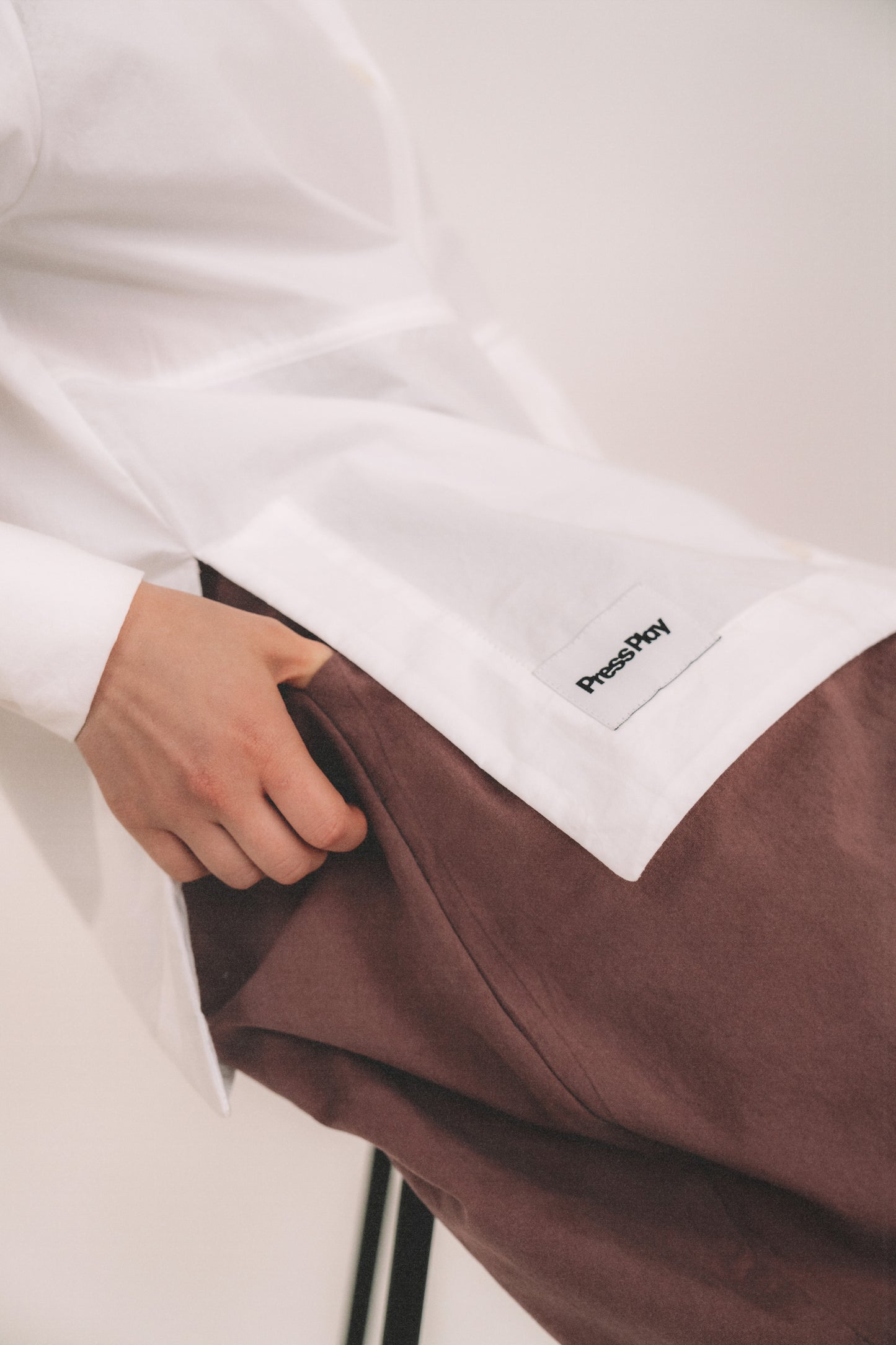 Panelled Shirt - White