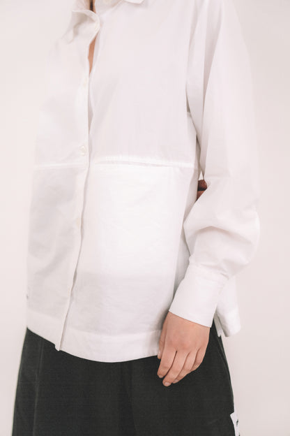Panelled Shirt - White