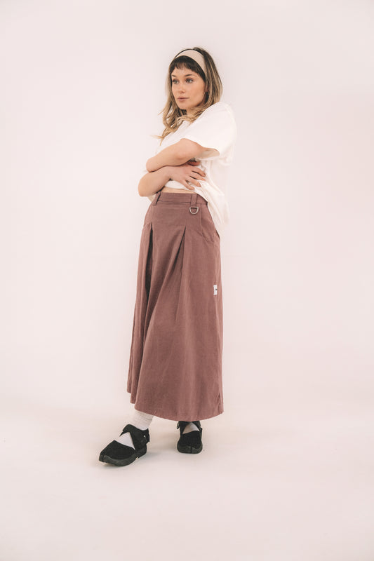 Pleated Skirt - Plum