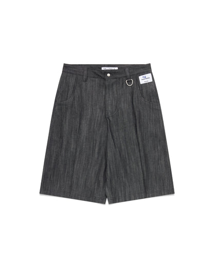 Pleated Shorts - Graphite Grey