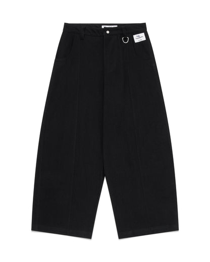 Panelled Jean - Deep Black