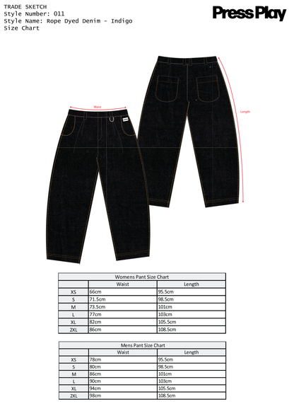 Rope Dyed Denim - Indigo